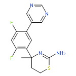 (S)-4-(2,4-Difluoro-5-(pyrimidin-5-yl)phenyl)-4-methyl-5,6-dihydro-4H-1,3-thiazin-2-amine