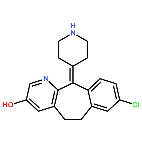 8-Chloro-11-(piperidin-4-ylidene)-6,11-dihydro-5H-benzo[5,6]cyclohepta[1,2-b]pyridin-3-ol