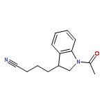 1H-Indole-3-butanenitrile, 1-acetyl-2,3-dihydro-