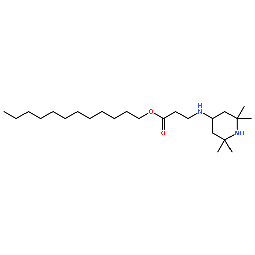 b-Alanine,N-(2,2,6,6-tetramethyl-4-piperidinyl)-, dodecyl ester