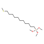 Silane, trimethoxy[11-(methylthio)undecyl]-