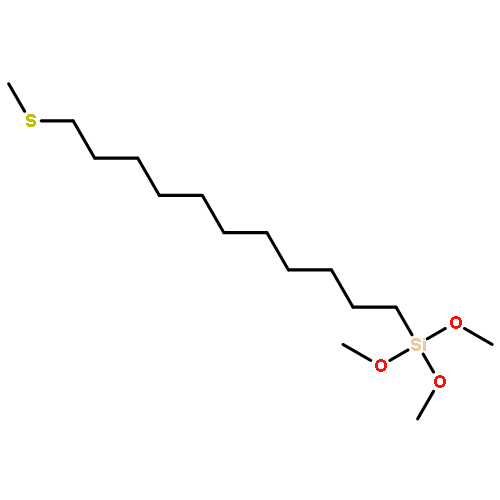 Silane, trimethoxy[11-(methylthio)undecyl]-