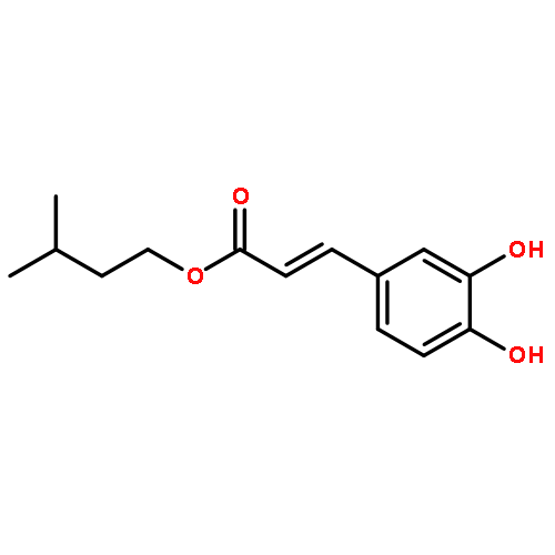 2-Propenoic acid, 3-(3,4-dihydroxyphenyl)-, 3-methylbutyl ester, (E)-