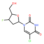 Uridine,5-chloro-2',3'-dideoxy-3'-fluoro-