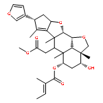 2H,3H-Cyclopenta[d']naphtho[1,8-bc:2,3-b']difuran-6-aceticacid,8-(3-furanyl)-2a,4,5,5a,6,6a,8,9,9a,10a,10b,10c-dodecahydro-3-hydroxy-2a,5a,6a,7-tetramethyl-5-[[(2E)-2-methyl-1-oxo-2-buten-1-yl]oxy]-,methyl ester, (2aR,3R,5S,5aR,6R,6aR,8R,9aR,10aS,10bR,10cR)-