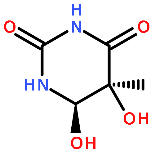 2,4(1H,3H)-Pyrimidinedione,dihydro-5,6-dihydroxy-5-methyl-, (5R,6S)-rel-