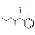 Benzeneacetic acid, a-cyano-2-methyl-, ethyl ester