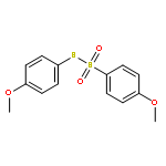 Benzenesulfonothioic acid, 4-methoxy-, S-(4-methoxyphenyl) ester