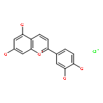 1-Benzopyrylium,2-(3,4-dihydroxyphenyl)-5,7-dihydroxy-, chloride (1:1)