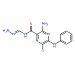 Pyrazinecarboxamide,3-amino-N-(aminoiminomethyl)-6-chloro-5-(phenylamino)-