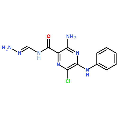 Pyrazinecarboxamide,3-amino-N-(aminoiminomethyl)-6-chloro-5-(phenylamino)-