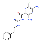 PYRAZINECARBOXAMIDE, 3,5-DIAMINO-6-CHLORO-N-[IMINO[(2-PHENYLETHYL)AMINO]METHYL]-