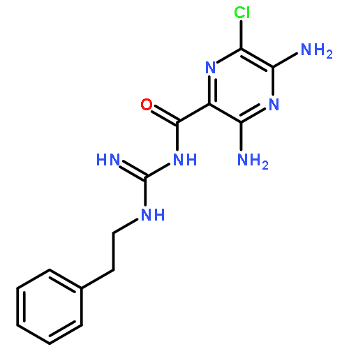 PYRAZINECARBOXAMIDE, 3,5-DIAMINO-6-CHLORO-N-[IMINO[(2-PHENYLETHYL)AMINO]METHYL]-