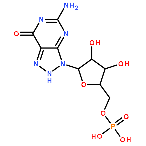 7H-1,2,3-Triazolo[4,5-d]pyrimidin-7-one,5-amino-3,4-dihydro-3-(5-O-phosphono-b-D-ribofuranosyl)- (9CI)