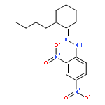 CYCLOHEXANONE, 2-BUTYL-, (2,4-DINITROPHENYL)HYDRAZONE