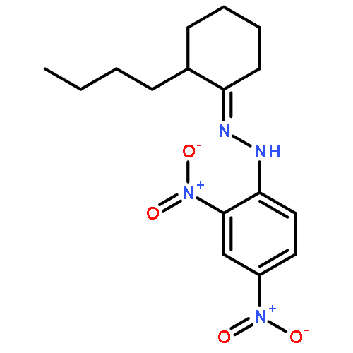 CYCLOHEXANONE, 2-BUTYL-, (2,4-DINITROPHENYL)HYDRAZONE