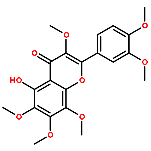 4H-1-Benzopyran-4-one,2-(3,4-dimethoxyphenyl)-5-hydroxy-3,6,7,8-tetramethoxy-