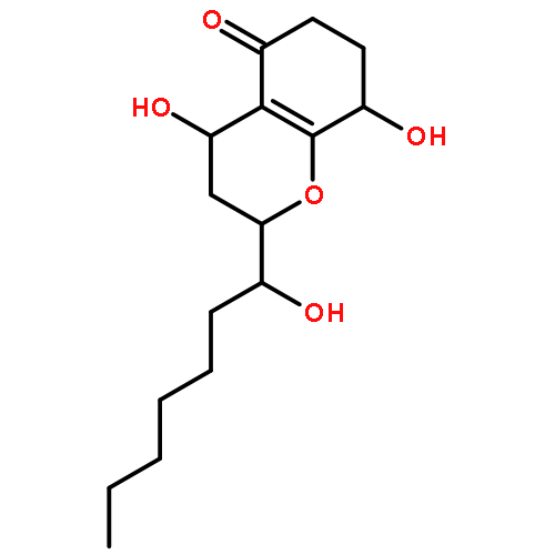 2,3,4,6,7,8-Hexahydro-4,8-dihydroxy-2-(1-hydroxyheptyl)-5H-1-benzopyran-5-one