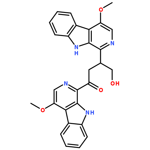 1-Butanone,4-hydroxy-1,3-bis(4-methoxy-9H-pyrido[3,4-b]indol-1-yl)-