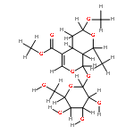 (1S,3R,4aS,8S,8aS)-8-(beta-D-glucopyranosyloxy)-4,4a,8,8a-tetrahydro-3-methoxy-1-methyl-1H,3H-pyrano[3,1-c]pyran-5-carboxylic acid methyl ester