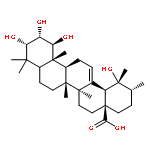 (1R,2R,4aS,6aS,6bR,8aS,10S,11S,12S,12aR,12bS,14bS)-1,10,11,12-tetrahydroxy-1,2,6a,6b,9,9,12a-heptamethyl-1,3,4,5,6,6a,6b,7,8,8a,9,10,11,12,12a,12b,13,14b-octadecahydropicene-4a(2H)-carboxylic acid