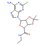 b-D-Ribofuranuronamide,1-(6-amino-2-chloro-9H-purin-9-yl)-1-deoxy-N-ethyl-2,3-O-(1-methylethylidene)-