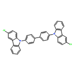 9H-Carbazole, 9,9'-[1,1'-biphenyl]-4,4'-diylbis[3-chloro-