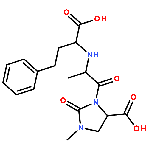 4-Imidazolidinecarboxylicacid, 3-[2-[(1-carboxy-3-phenylpropyl)amino]-1-oxopropyl]-1-methyl-2-oxo-