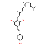 5-[(E)-4-hydroxystyryl]-2-[(2E,6E)-3,7,11-trimethyldodeca-2,6,10-trienyl]benzene-1,3-diol