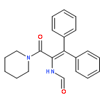 Piperidine, 1-[2-(formylamino)-1-oxo-3,3-diphenyl-2-propenyl]-