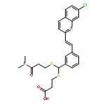 Propanoic acid,3-[[(R)-[3-[(1E)-2-(7-chloro-2-quinolinyl)ethenyl]phenyl][[3-(dimethylamino)-3-oxopropyl]thio]methyl]thio]-