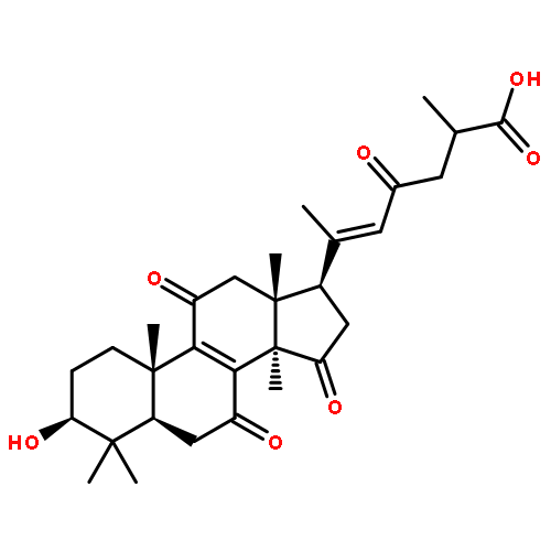 Lanosta-8,20(22)-dien-26-oicacid, 3-hydroxy-7,11,15,23-tetraoxo-, (3b,20E)-