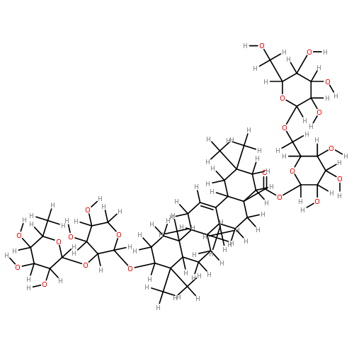 3-O-2)-alpha-L-arabinopyranosyl>-28-O-6)-beta-D-glucopyranosyl>oleanolic acid