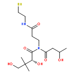 Butanethioic acid,3-hydroxy-,S-[2-[[3-[(2,4-dihydroxy-3,3-dimethyl-1-oxobutyl)amino]-1-oxopropyl]amino]ethyl]ester, [R-(R*,S*)]- (9CI)