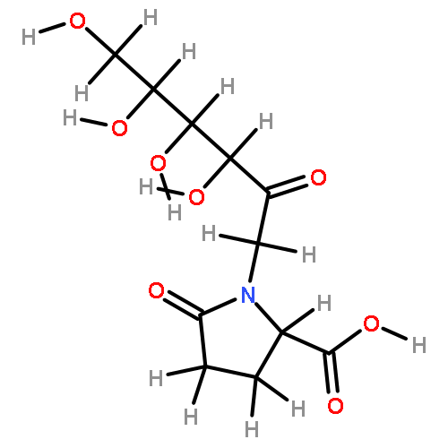 1-((2L)-2-carboxy-5-oxo-1-pyrrolidinyl)-1-deoxy-D-fructose