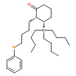 CYCLOHEXANONE, 2-[4-(PHENYLSELENO)BUTYL]-3-(TRIBUTYLSTANNYL)-, CIS-