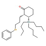 Cyclohexanone, 2-[3-(phenylseleno)propyl]-3-(tributylstannyl)-, cis-