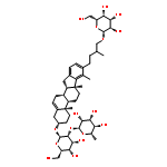 4-[(2S,4aR,4bS,6aS,11aS,11bR)-2-{[2-O-(6-deoxy-alpha-L-mannopyranosyl)-beta-D-glucopyranosyl]oxy}-2,3,4,4a,4b,5,6,6a,11,11a,11b,12-dodecahydro-4a,6a,7-trimethyl-1H-indeno[2,1-a]phenanthren-8-yl]-2-methylbutyl beta-D-glucopyranoside