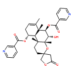 (3R,4aR,5S,6R,6aR,10R,10aS,10bR)-5-hydroxy-4a,6a,7,10b-tetramethyl-5'-oxo-1,2,4a,4',5,5',6,6a,9,10,10a,10b-dodecahydro-2'H-spiro[benzo[f]chromene-3,3'-furan]-6,10-diyl dinicotinate