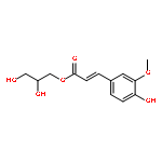 2,3-dihydroxypropyl (2E)-3-(4-hydroxy-3-methoxyphenyl)prop-2-enoate