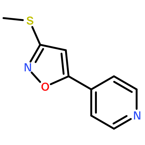 Pyridine, 4-[3-(methylthio)-5-isoxazolyl]-