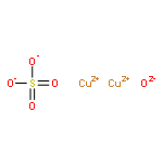 dicopper oxygen(-2) anion sulfate