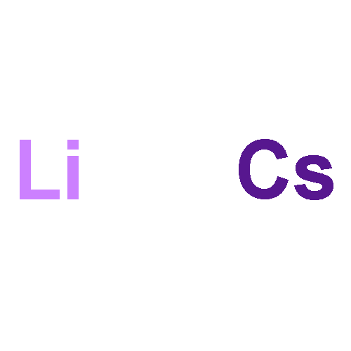 Cesium, compound with lithium (1:1)