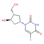 2,4(1H,3H)-Pyrimidinedione,1-[(1S,3R,4S)-3-hydroxy-4-(hydroxymethyl)cyclopentyl]-5-iodo-