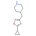 5-Cyclopropyl-3-(piperidin-4-ylmethyl)-1,2,4-oxadiazole