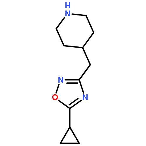 5-Cyclopropyl-3-(piperidin-4-ylmethyl)-1,2,4-oxadiazole