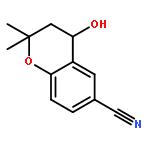 2H-1-Benzopyran-6-carbonitrile, 3,4-dihydro-4-hydroxy-2,2-dimethyl-