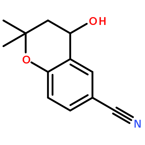 2H-1-Benzopyran-6-carbonitrile, 3,4-dihydro-4-hydroxy-2,2-dimethyl-