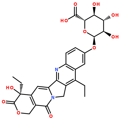 b-D-Glucopyranosiduronic acid,(4S)-4,11-diethyl-3,4,12,14-tetrahydro-4-hydroxy-3,14-dioxo-1H-pyrano[3',4':6,7]indolizino[1,2-b]quinolin-9-yl