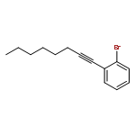 Benzene, 1-bromo-2-(1-octynyl)-